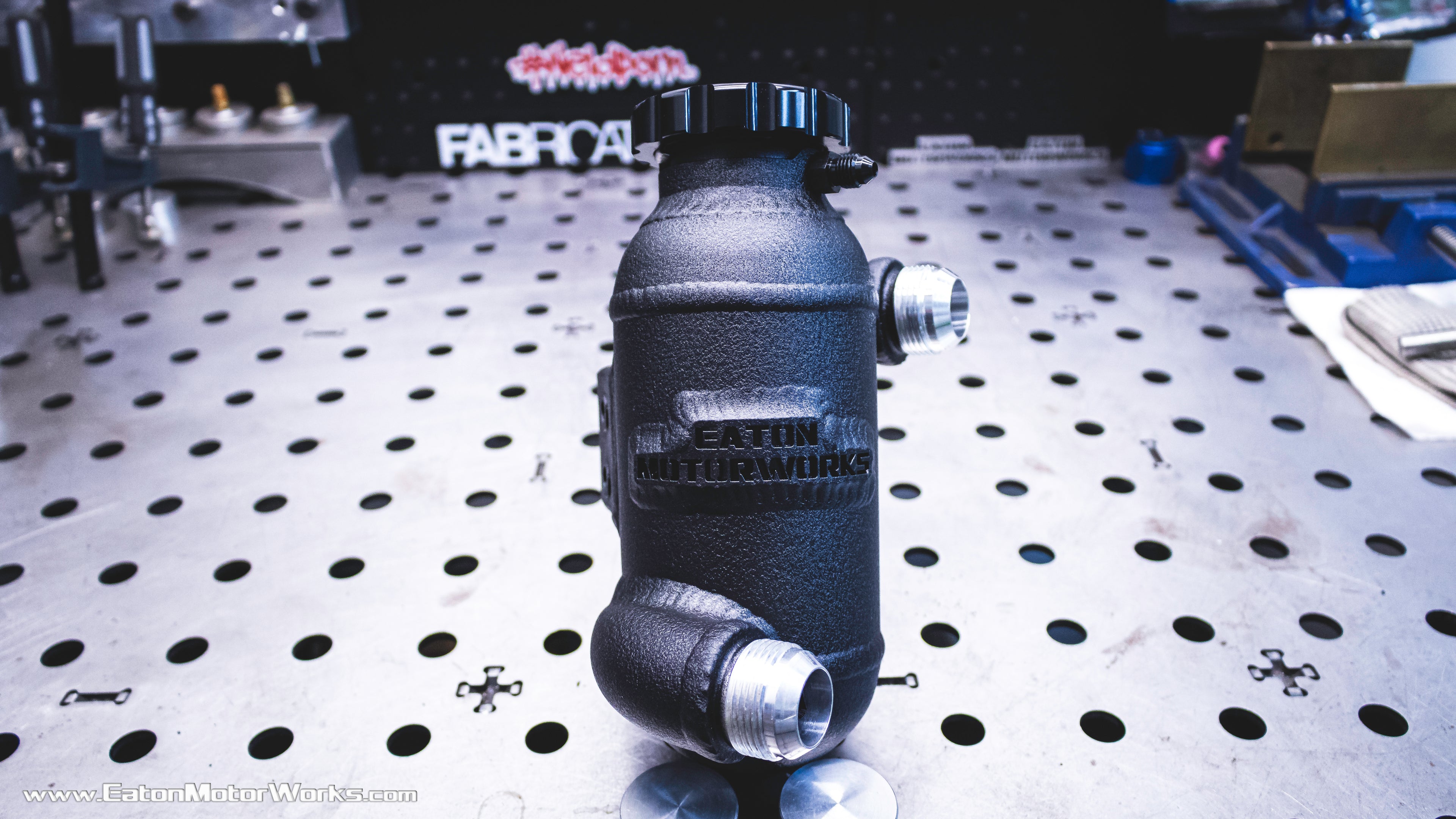 Remote mounted swirl pot