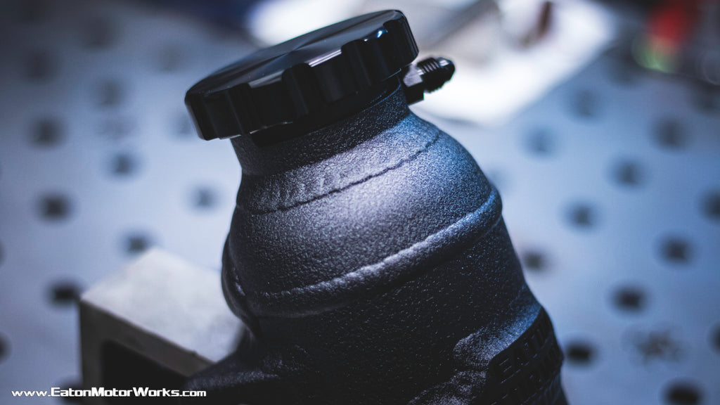 Remote mounted swirl pot