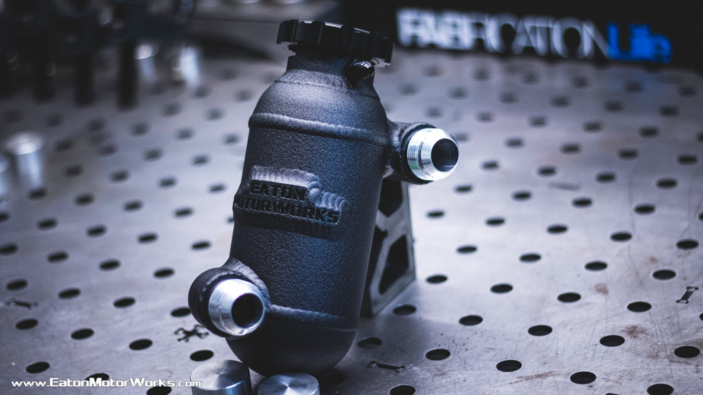 Remote mounted swirl pot