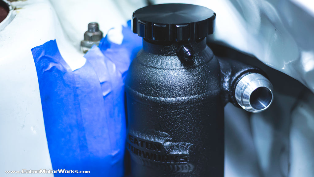 Remote mounted swirl pot