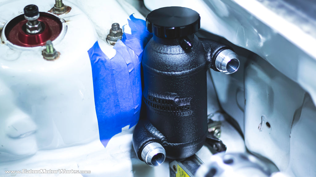 Remote mounted swirl pot