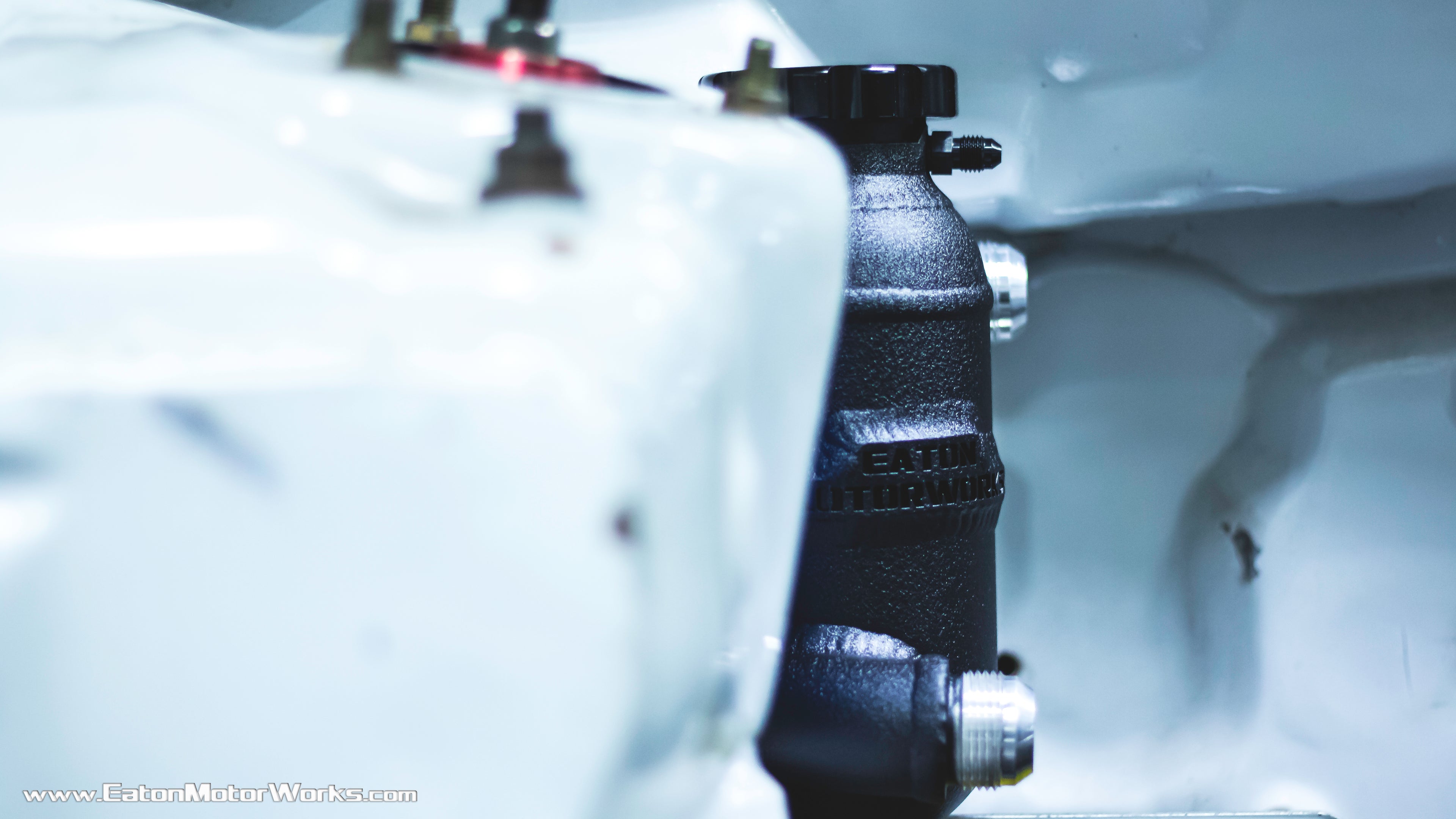 Remote mounted swirl pot