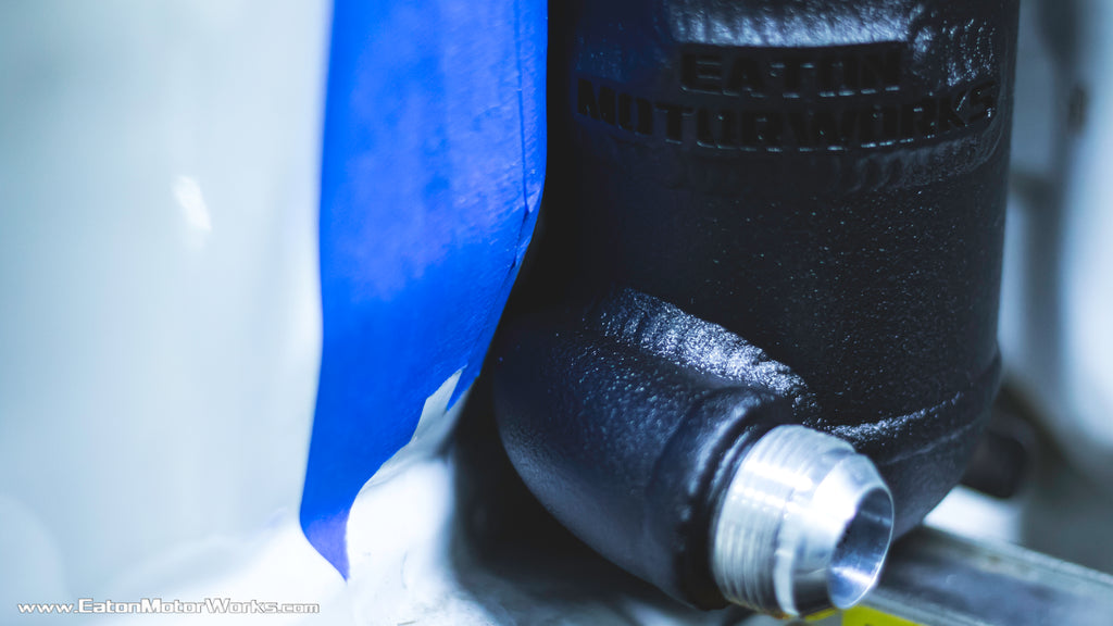 Remote mounted swirl pot