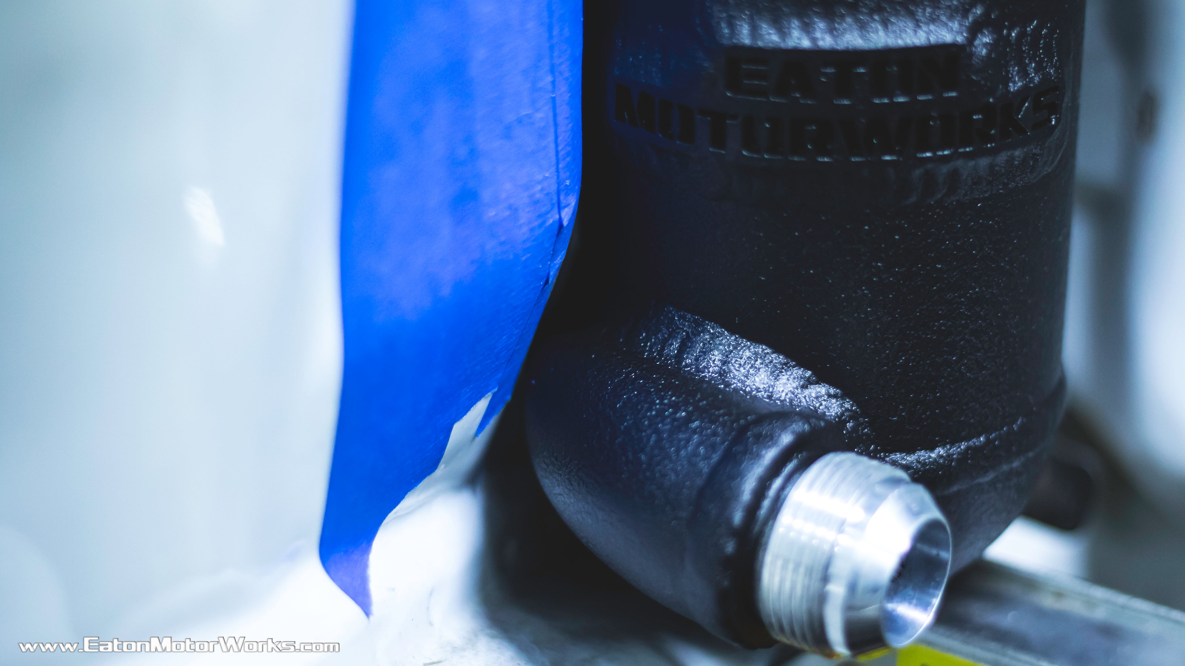 Remote mounted swirl pot