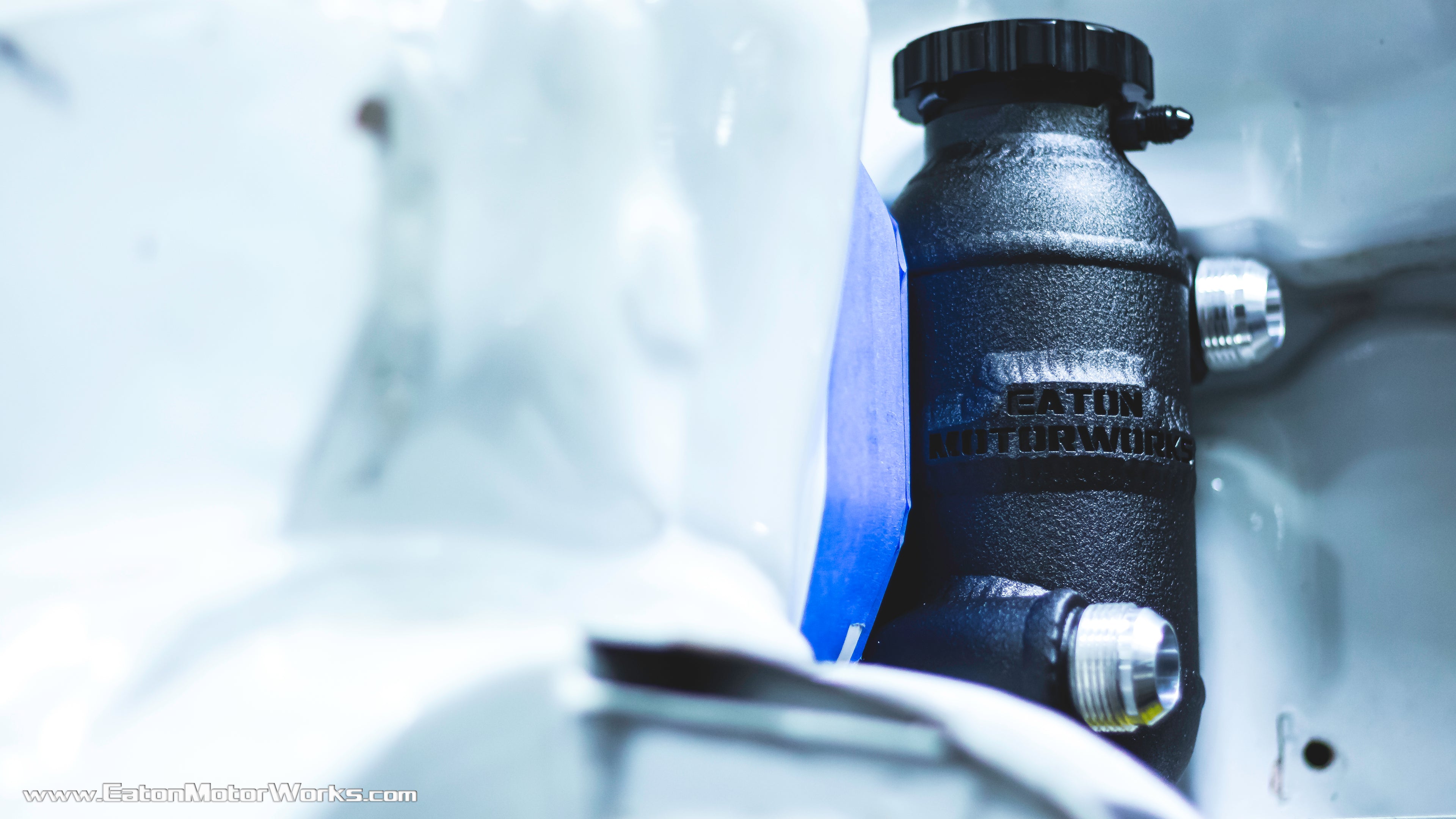 Remote mounted swirl pot