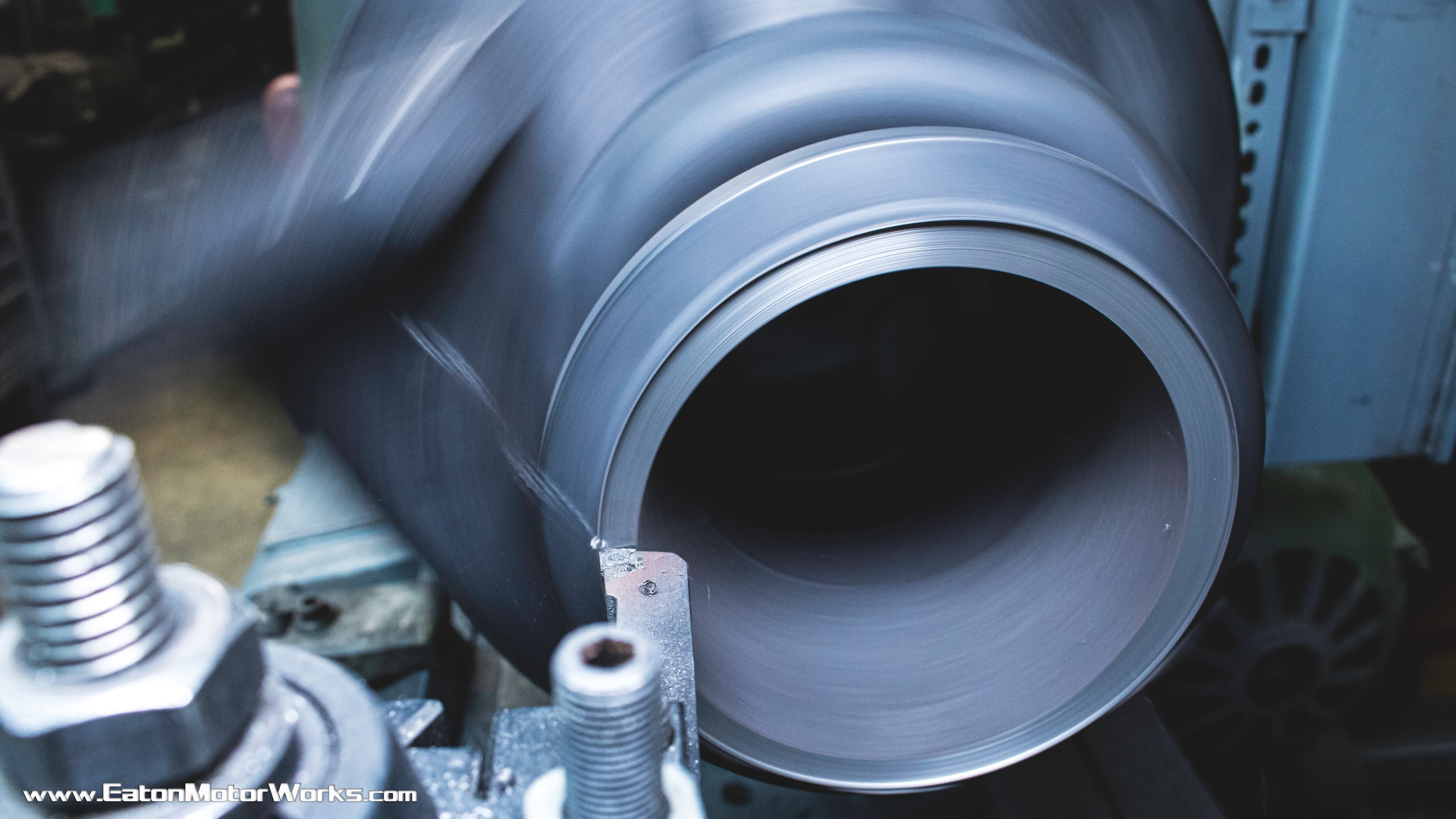 Turbine outlet flange machining