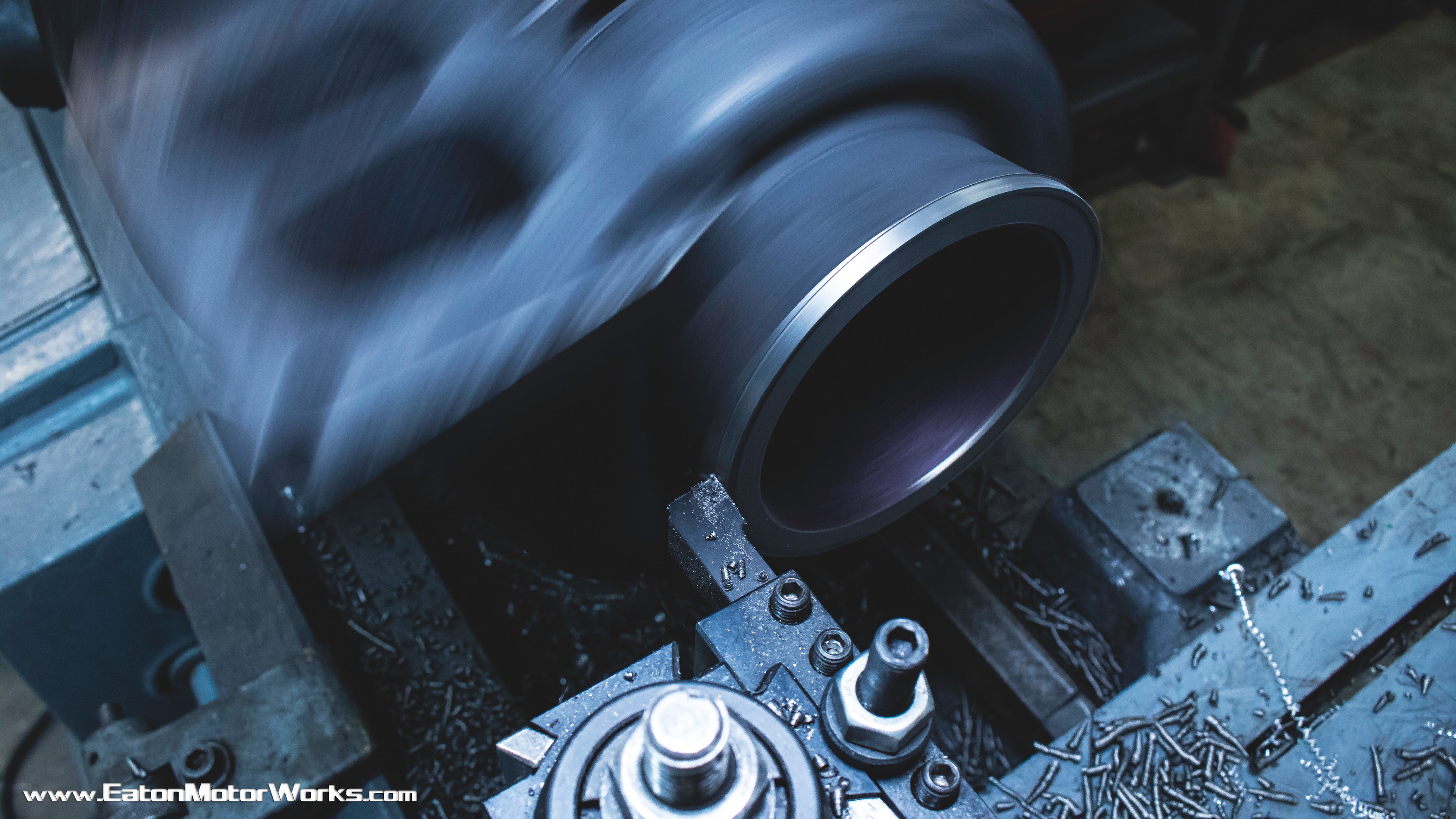 Turbine outlet flange machining