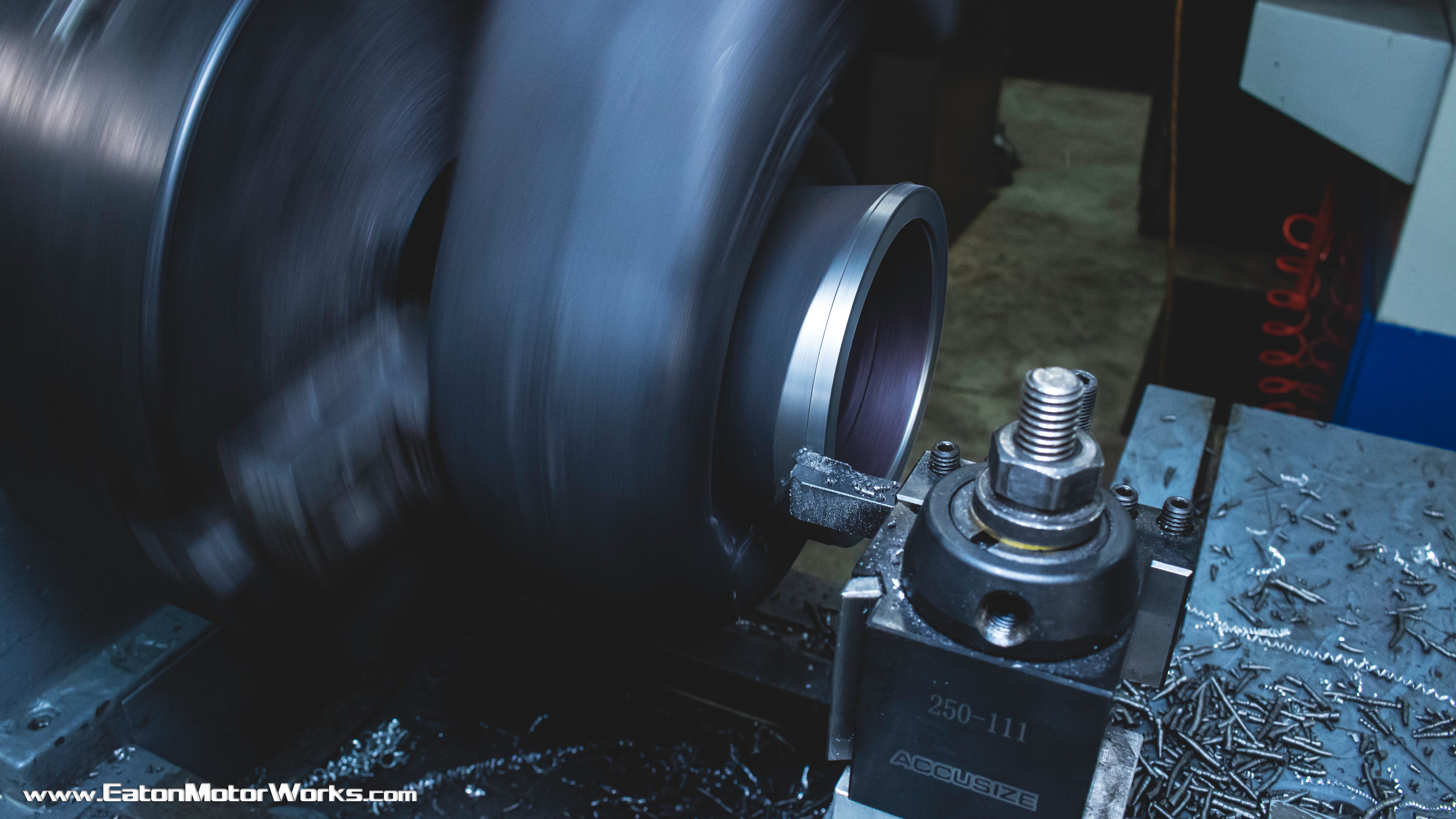 Turbine outlet flange machining