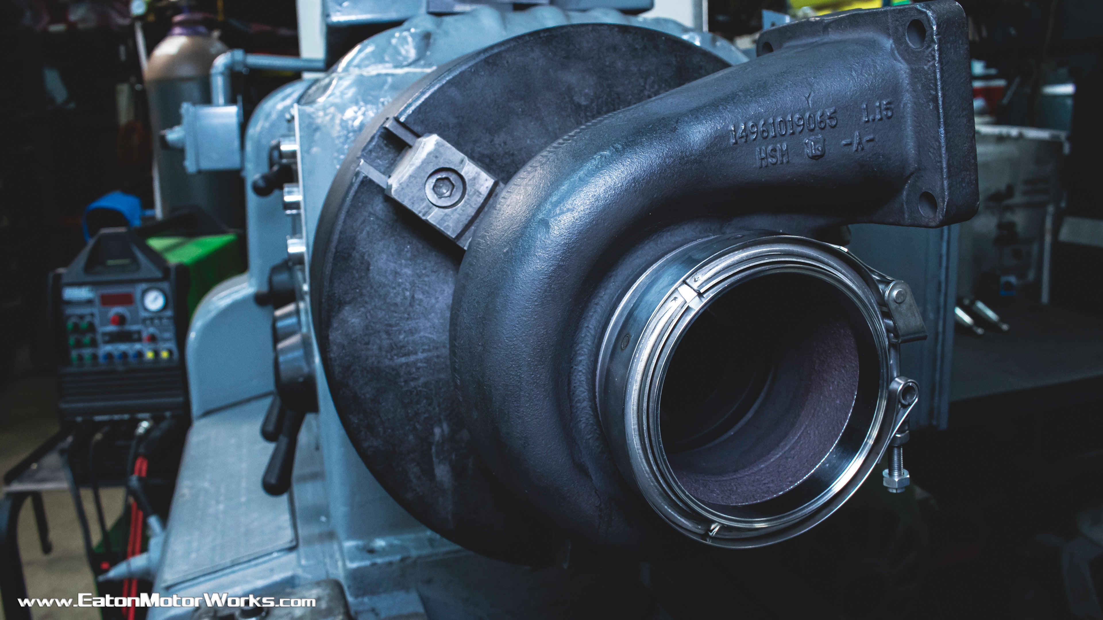 Turbine outlet flange machining