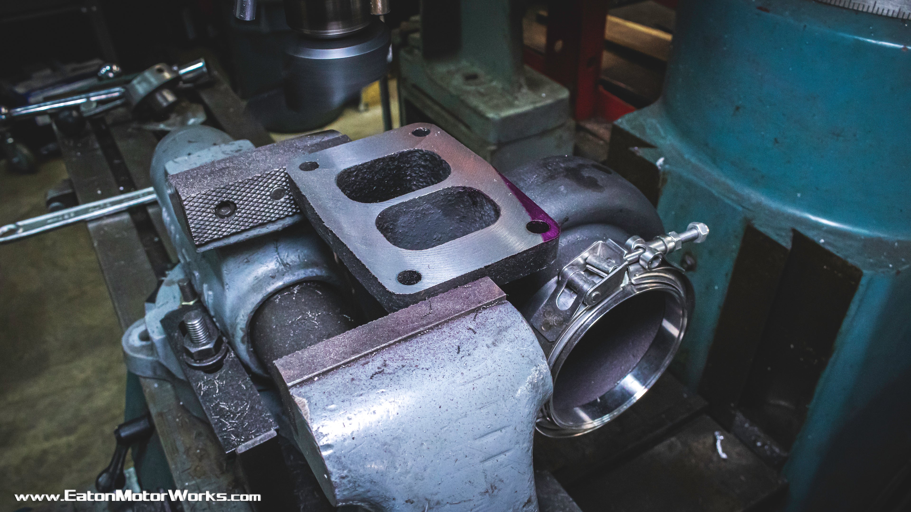 Turbine housing flange resurfacing