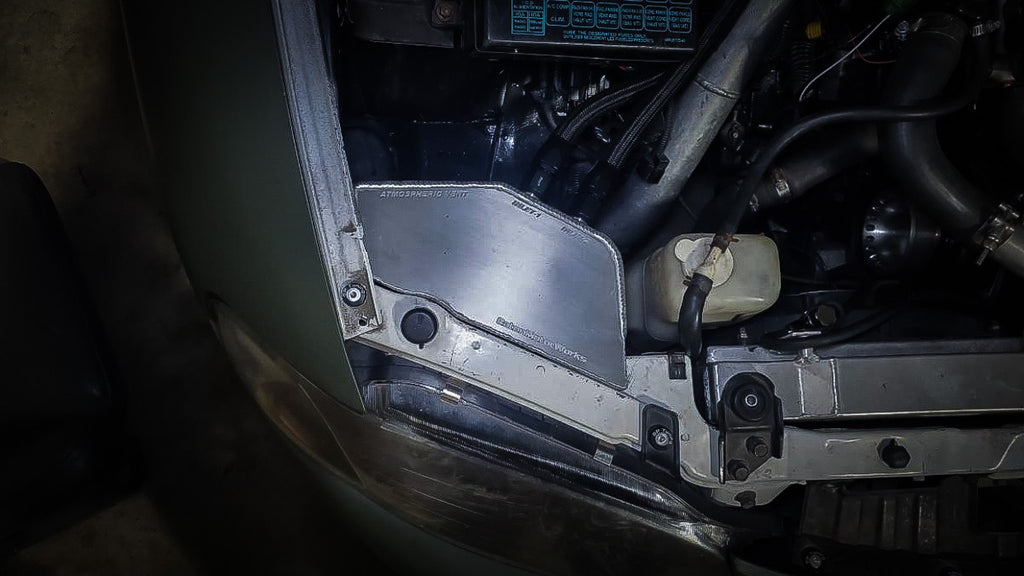 2G DSM Vented Oil Catch Can  ( Passenger Headlight Location )